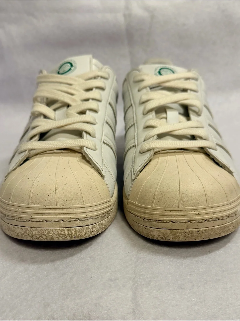 adidas Originals - Clean Classics Superstar Vegan Leather Sneakers - White/Cream
